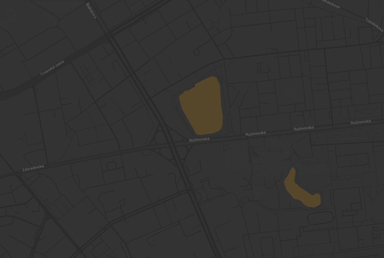 Mapa lokality — Bajkalská, Bratislava-Ružinov